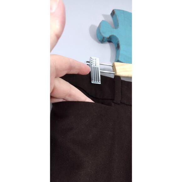 Talbots Signature Straight Brown Wool Spandex Blend Trouser Pant Size 10 - Picture 4 of 11